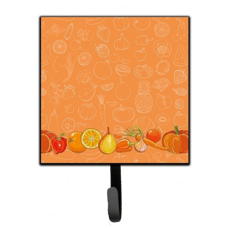 Carolines Treasures Fruits and Vegetables in Orange Leash or Key Holder BB5131SH4